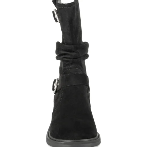 Bottines NOIR Femme Motif Uni A Enfiler