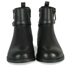 Bottines NOIR Femme Motif Animal Fermeture éclair