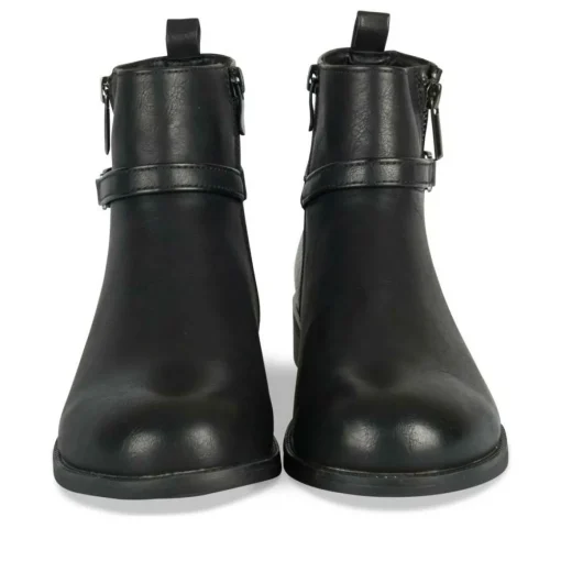 Bottines NOIR Femme Motif Animal Fermeture éclair