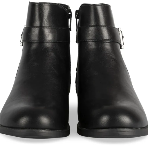 Bottines NOIR Femme Motif Animal Fermeture éclair
