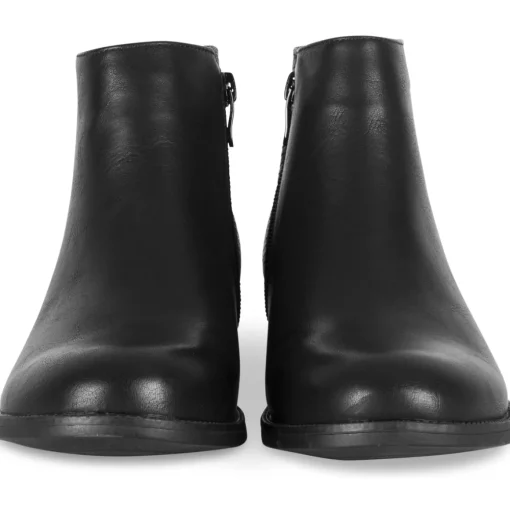 Bottines NOIR Femme Motif Animal Fermeture éclair