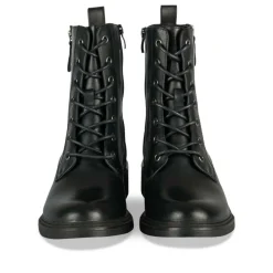 Bottines NOIR Femme Motif Uni Lacets