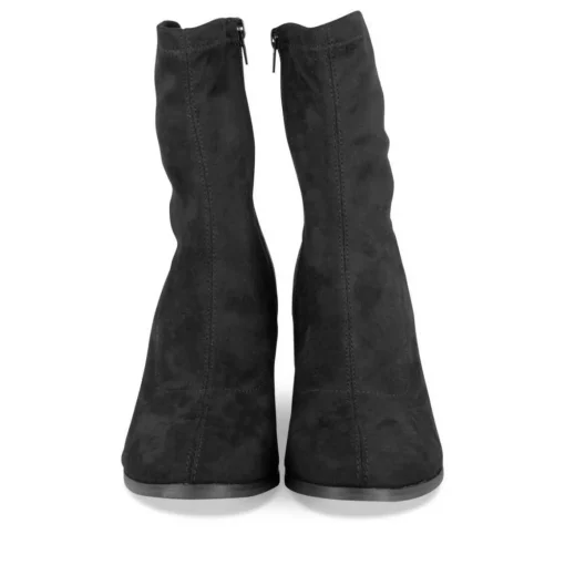 Bottines NOIR Femme Motif Uni Fermeture éclair