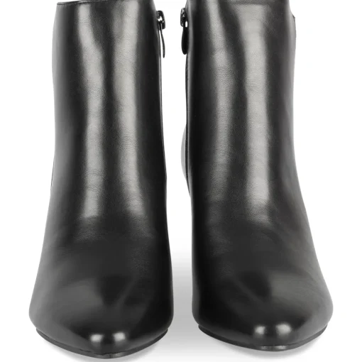 Bottines NOIR Femme Motif Uni Fermeture éclair