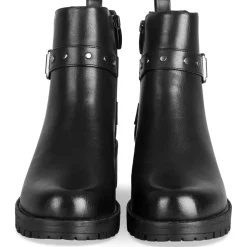 Bottines NOIR Femme Motif Clouté Fermeture éclair