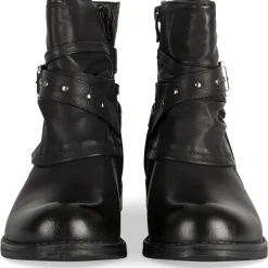 Bottines NOIR Femme Motif Animal Fermeture éclair