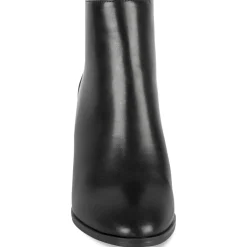 Bottines NOIR Femme Motif Uni A Enfiler