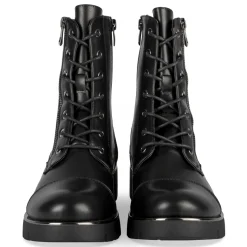Bottines NOIR Femme Motif Uni Lacets