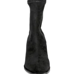 Bottines NOIR Femme Motif Uni A Enfiler