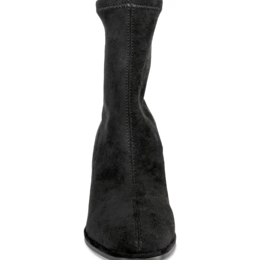 Bottines NOIR Femme Motif Uni A Enfiler