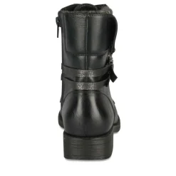 Bottines NOIR Femme Motif Uni Lacets