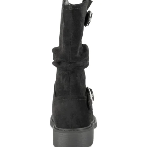 Bottines NOIR Femme Motif Uni A Enfiler
