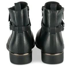 Bottines NOIR Femme Motif Animal Fermeture éclair