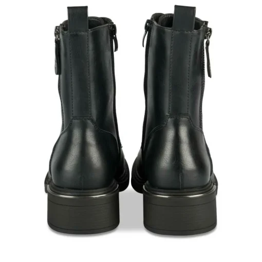 Bottines NOIR Femme Motif Uni Lacets