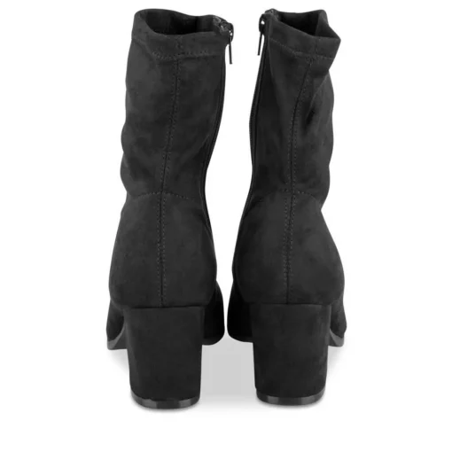 Bottines NOIR Femme Motif Uni Fermeture éclair
