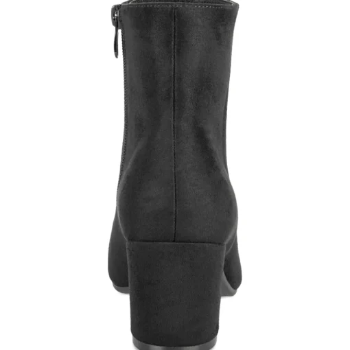 Bottines NOIR Femme Motif Uni A Enfiler