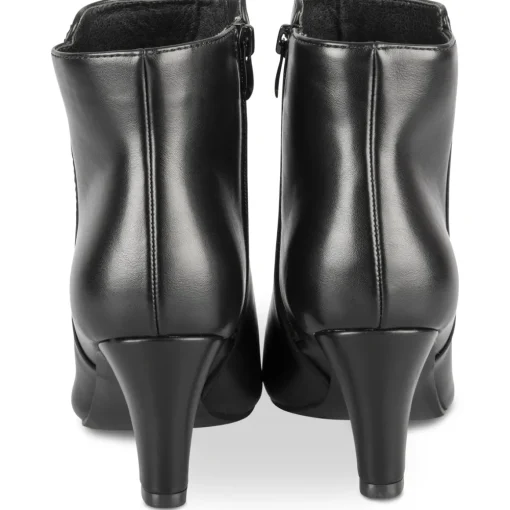 Bottines NOIR Femme Motif Uni Fermeture éclair