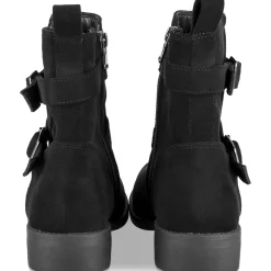 Bottines NOIR Femme Motif Uni Fermeture éclair