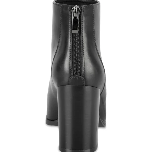 Bottines NOIR Femme Motif Uni A Enfiler