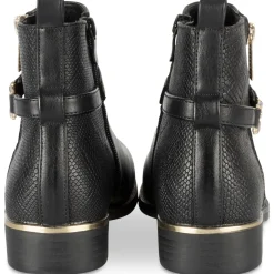 Bottines NOIR Femme Motif Uni Fermeture éclair