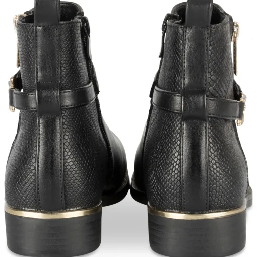 Bottines NOIR Femme Motif Uni Fermeture éclair