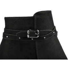 Bottines NOIR Femme Motif Clouté Fermeture éclair
