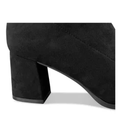 Bottines NOIR Femme Motif Uni Fermeture éclair