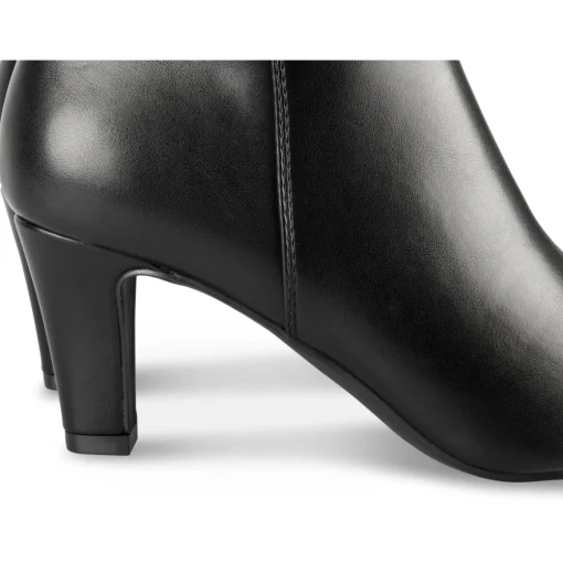 Bottines NOIR Femme Motif Uni Fermeture éclair