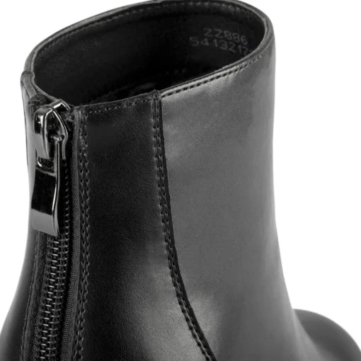 Bottines NOIR Femme Motif Uni A Enfiler