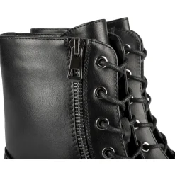 Bottines NOIR Femme Motif Uni Lacets