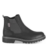 Bottines NOIR Homme Motif Uni Elastique + Fermeture éclair