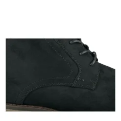 Bottines NOIR Homme Motif Uni Lacets