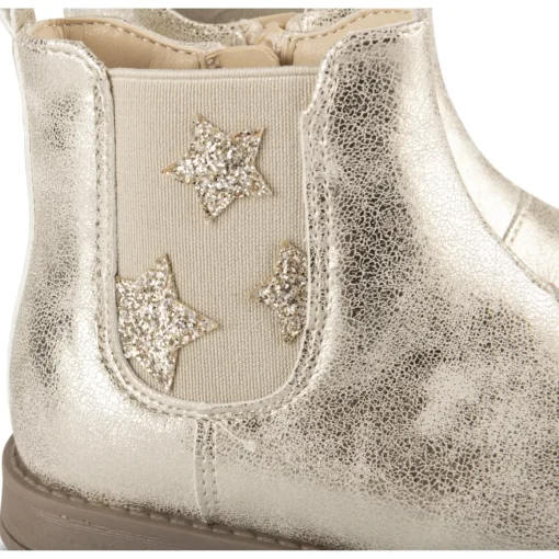 Bottines OR Fille Motif Etoiles Fermeture éclair