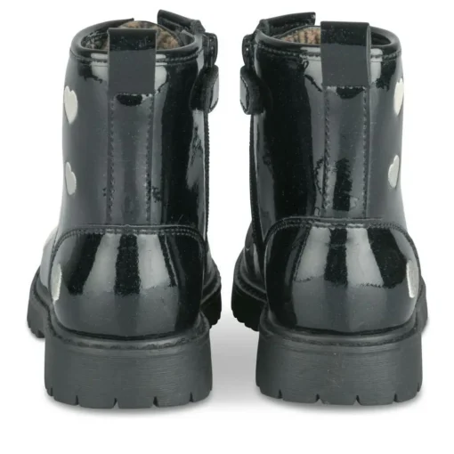 Bottines Rangers BLEU Fille Motif Vernis Lacets