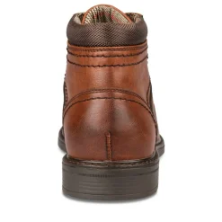 Bottines Rangers COGNAC Homme Motif Uni Lacets