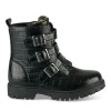 Bottines Rangers NOIR Fille Motif Iridescent Fermeture éclair