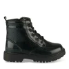 Bottines Rangers NOIR Fille Motif Iridescent Lacets
