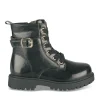 Bottines Rangers NOIR Fille Motif Iridescent Lacets