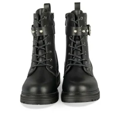 Bottines Rangers NOIR Fille Motif Perle Fermeture éclair