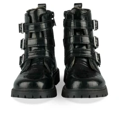 Bottines Rangers NOIR Fille Motif Iridescent Fermeture éclair