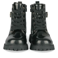 Bottines Rangers NOIR Fille Motif Iridescent Lacets