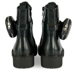Bottines Rangers NOIR Fille Motif Iridescent Lacets