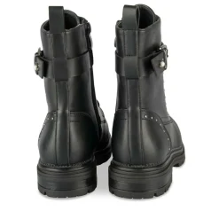 Bottines Rangers NOIR Fille Motif Perle Fermeture éclair