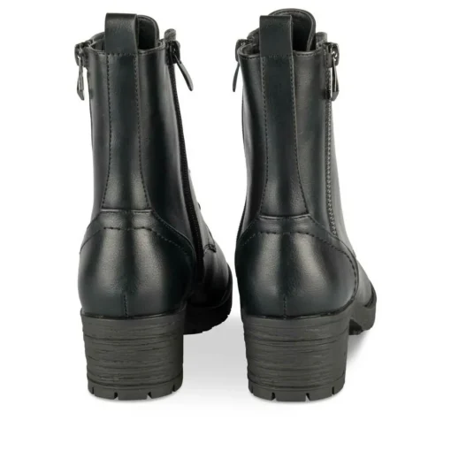 Bottines Rangers NOIR Fille Motif Uni Lacets