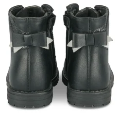 Bottines Rangers NOIR Fille Motif Paillettes Lacets
