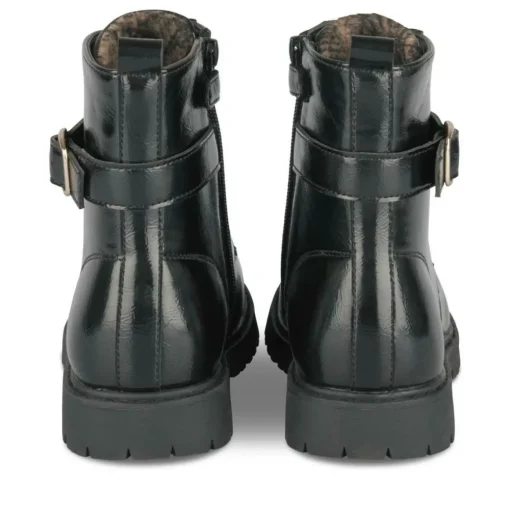 Bottines Rangers NOIR Fille Motif Iridescent Lacets