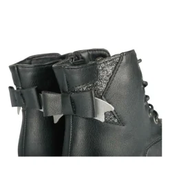 Bottines Rangers NOIR Fille Motif Paillettes Lacets