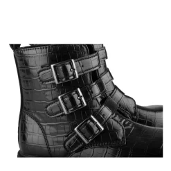 Bottines Rangers NOIR Fille Motif Iridescent Fermeture éclair