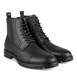 Bottines Rangers NOIR Homme Motif Uni Lacets