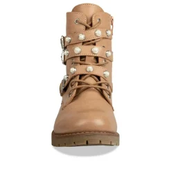 Bottines Rangers ROSE Fille Motif Uni Lacets